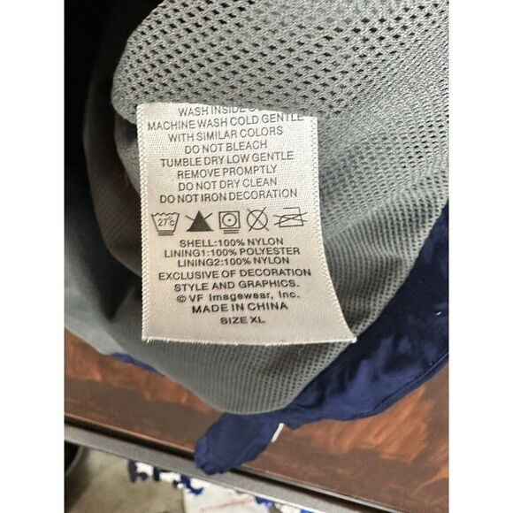 New York Yankees Majestic Jacket Authentic MLB Vintage Navy Blue Men XL Nylon NY - Picture 7 of 9